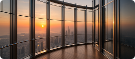 Burj Khalifa sunset view